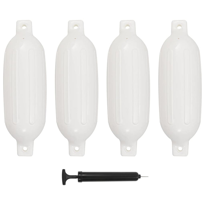 Load image into Gallery viewer, Vidaxl bootstootkussens 4 st 58,5x16,5 cm pvc wit
