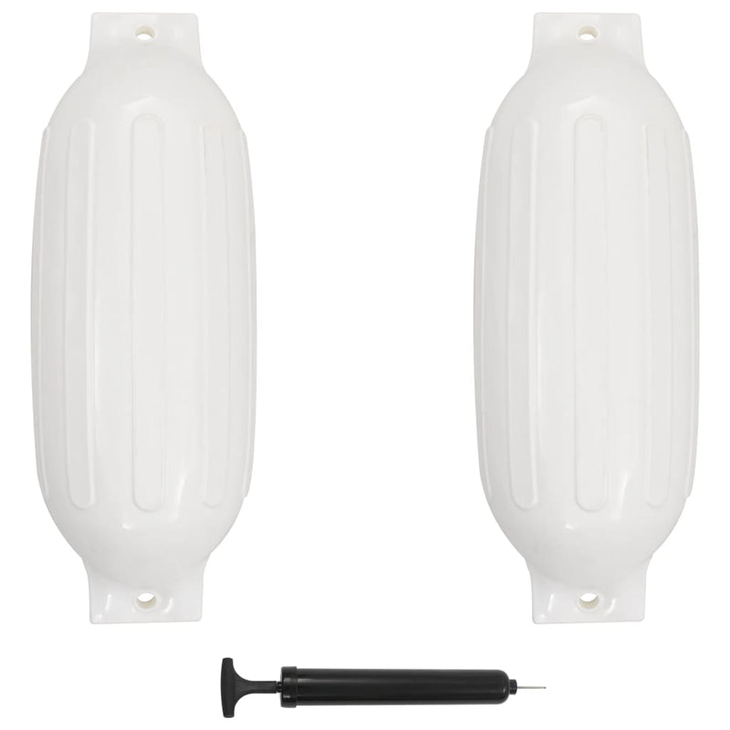 Load image into Gallery viewer, Vidaxl bootstootkussens 2 st 69x21,5 cm pvc wit
