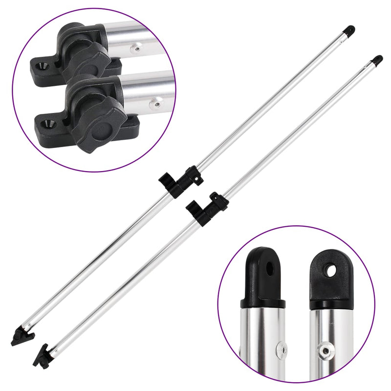 Load image into Gallery viewer, Vidaxl biminitop steunpalen 2 st aluminium

