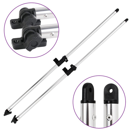 Vidaxl biminitop steunpalen 2 st aluminium
