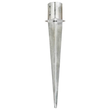 Vidaxl grondpinnen 6 st 12x91 cm gegalvaniseerd staal zilverkleurig