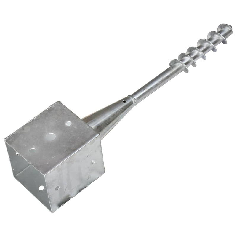 Load image into Gallery viewer, Vidaxl grondpinnen 6 st 12x12x56 cm gegalvaniseerd staal zilverkleurig
