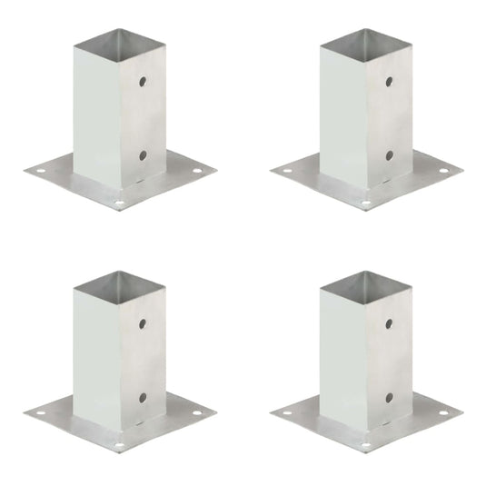 Vidaxl paalankers 4 st 71 mm gegalvaniseerd metaal
