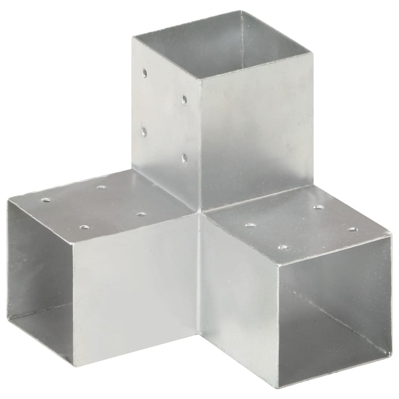 Afbeelding laden in galerijviewer, Vidaxl paalverbindingen 4 st y-vorm 91x91 mm gegalvaniseerd metaal

