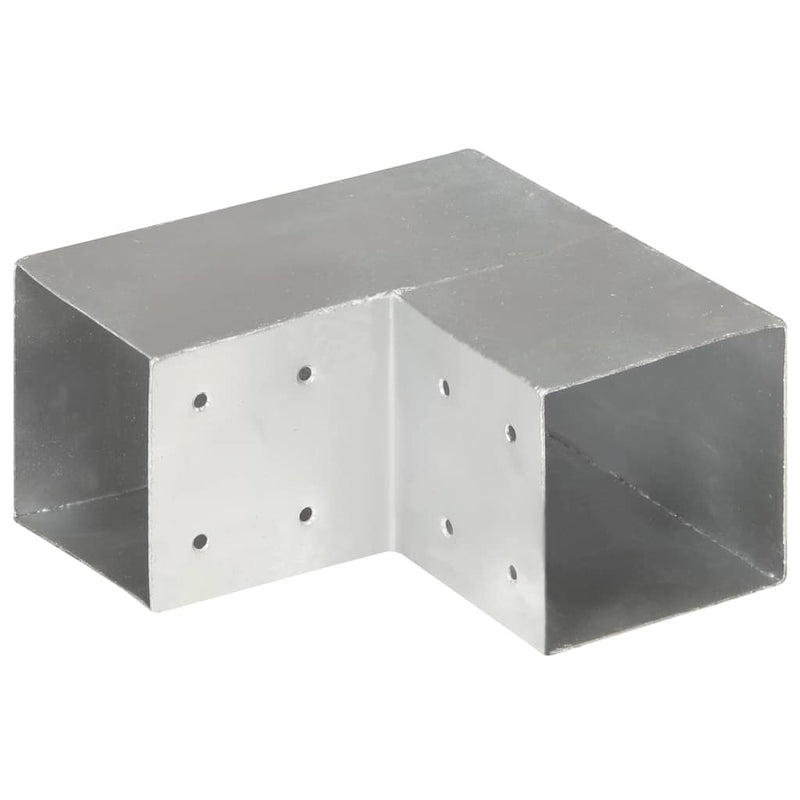Load image into Gallery viewer, Vidaxl paalverbinding l-vorm 101x101 mm gegalvaniseerd metaal
