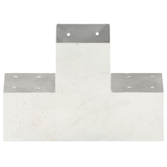 Vidaxl paalverbinding x-vorm 101x101 mm gegalvaniseerd metaal