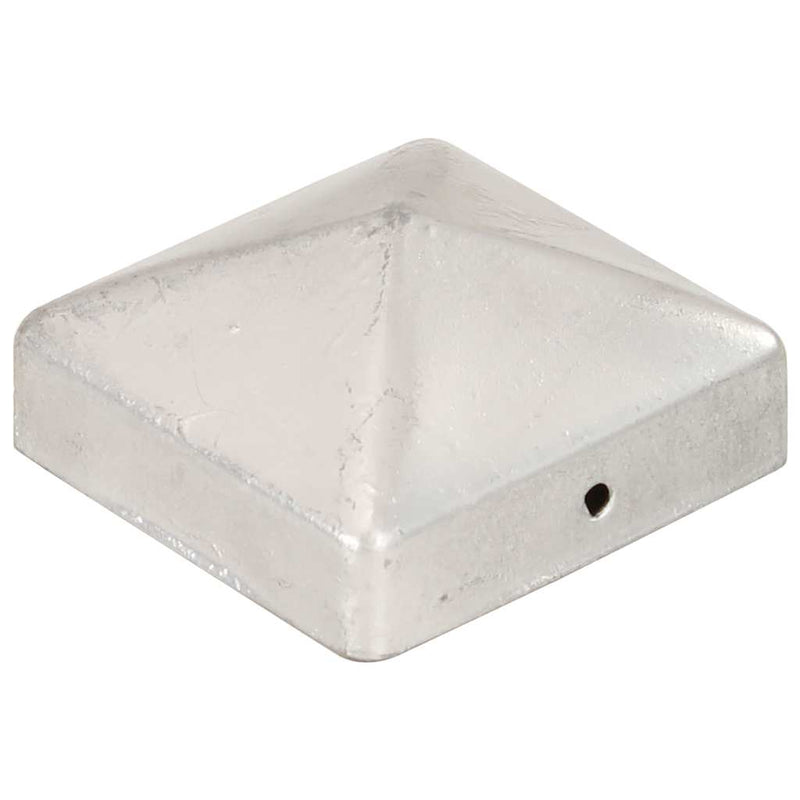 Load image into Gallery viewer, Vidaxl paalkappen 6 st piramide 71x71 mm gegalvaniseerd metaal
