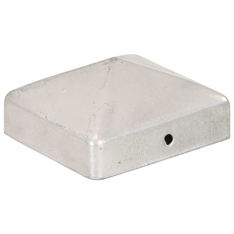 Load image into Gallery viewer, Vidaxl paalkappen 6 st piramide 71x71 mm gegalvaniseerd metaal
