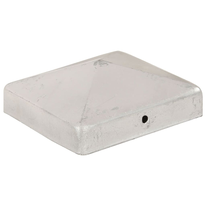 Load image into Gallery viewer, Vidaxl paalkappen 6 st piramide 91x91 mm gegalvaniseerd metaal
