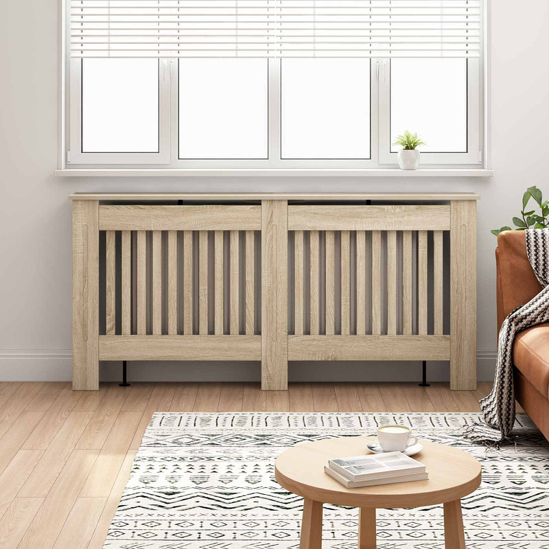 Load image into Gallery viewer, Vidaxl radiatorombouw 172x19x81 cm bewerkt hout
