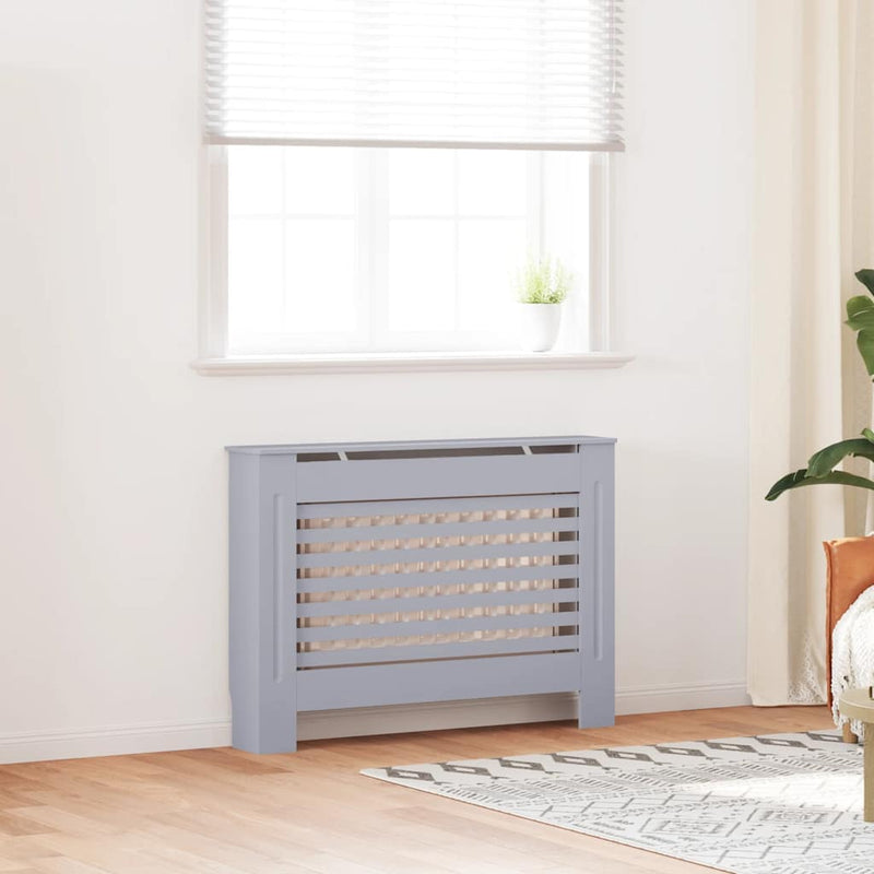Load image into Gallery viewer, Vidaxl radiatorombouw 112x19x81,5 cm mdf antraciet
