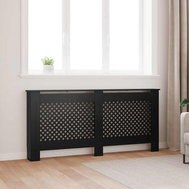 Vidaxl radiatorombouw 172x19x81,5 cm mdf zwart