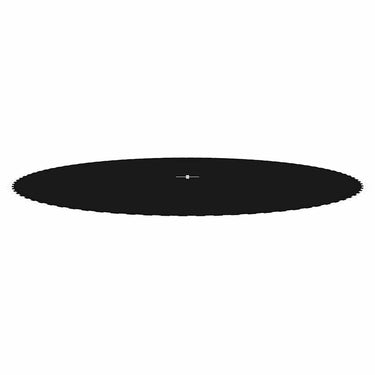 Vidaxl springmat voor 15 feet 4,57 m ronde trampoline stof zwart