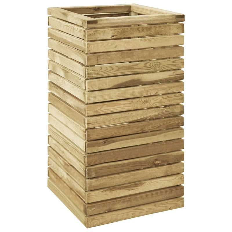 Load image into Gallery viewer, VidaXL Plantenbak verhoogd 50x50x100 cm geïmpregneerd grenenhout
