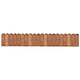 VidaXL Gazonrand 120 cm geïmpregneerd grenenhout bruin