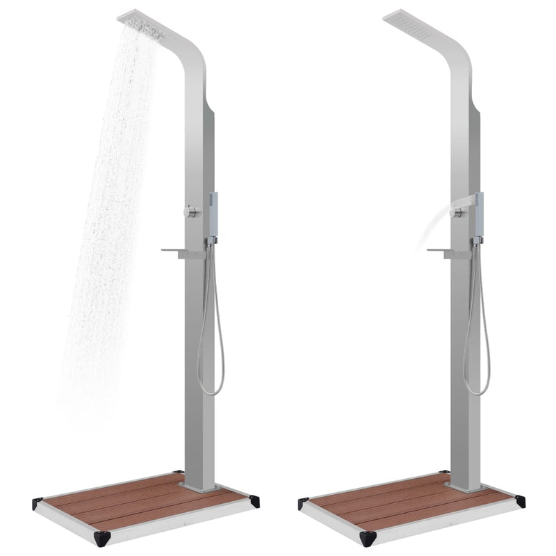 Load image into Gallery viewer, Vidaxl buitendouche met bak hkc roestvrij staal
