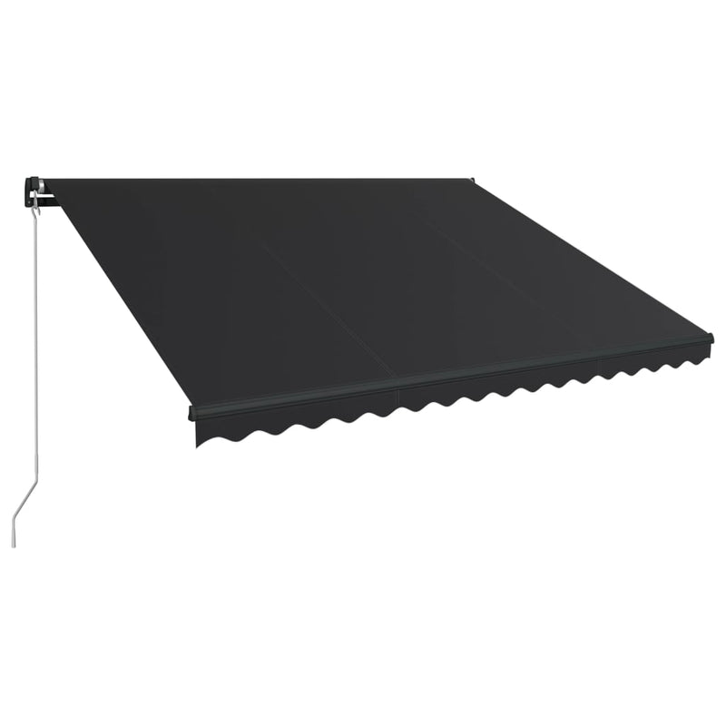 Load image into Gallery viewer, VidaXL Luifel handmatig uittrekbaar 400x300 cm antraciet
