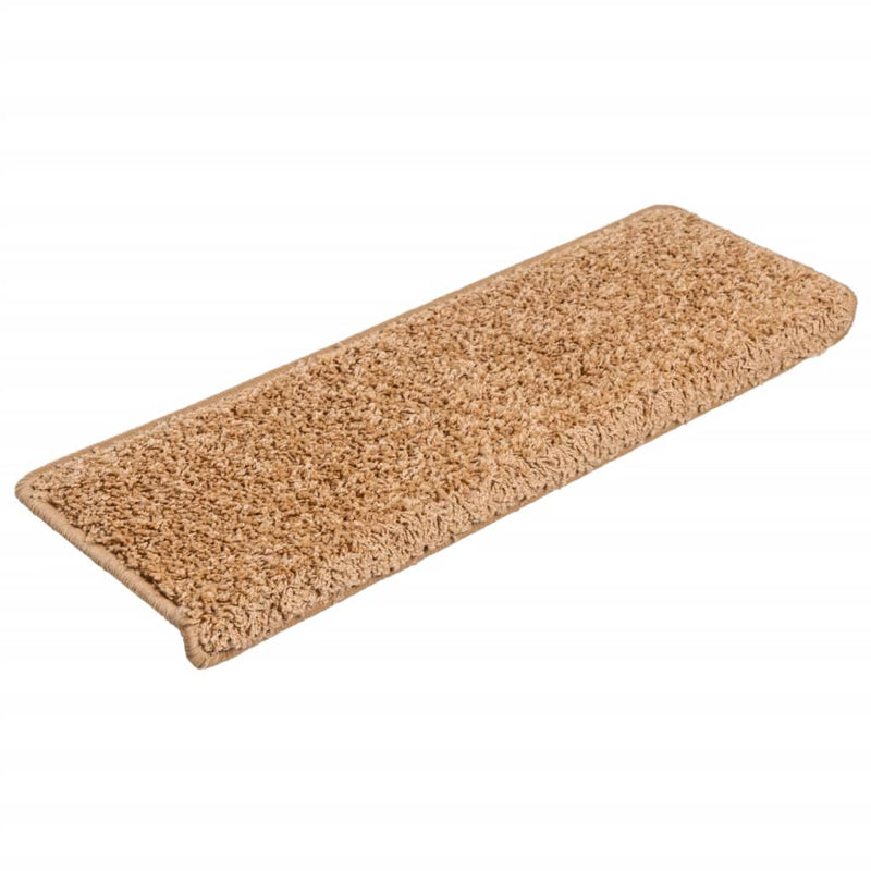 Load image into Gallery viewer, Vidaxl trapmatten 15 st 65x21x4 cm beige rechthoekige rand
