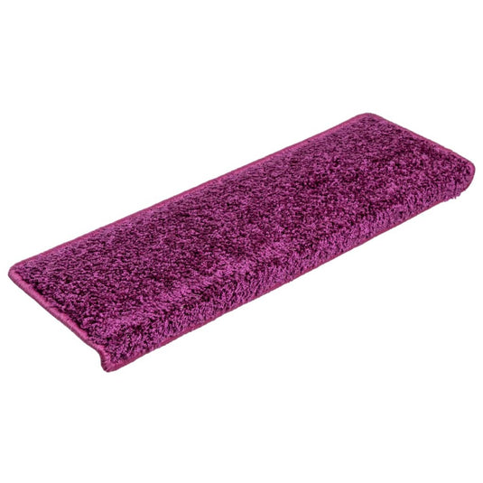 Vidaxl trapmatten 15 st 65x21x4 cm violet rechthoekige rand