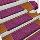 Vidaxl trapmatten 15 st 65x21x4 cm violet rechthoekige rand