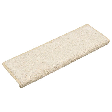 Vidaxl trapmatten 15 st 65x21x4 cm wit rechthoekige rand