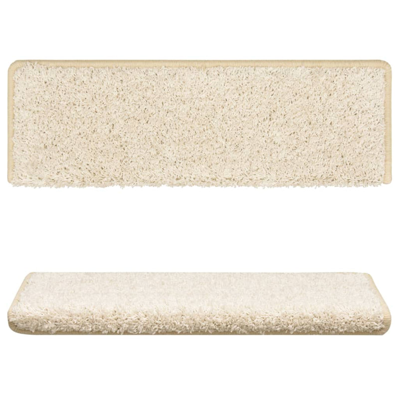 Load image into Gallery viewer, Vidaxl trapmatten 15 st 65x21x4 cm wit rechthoekige rand
