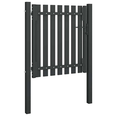 Vidaxl tuinhekpoort staal 100x75 cm antraciet