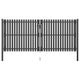 VidaXL Poort 4x2 m staal antraciet