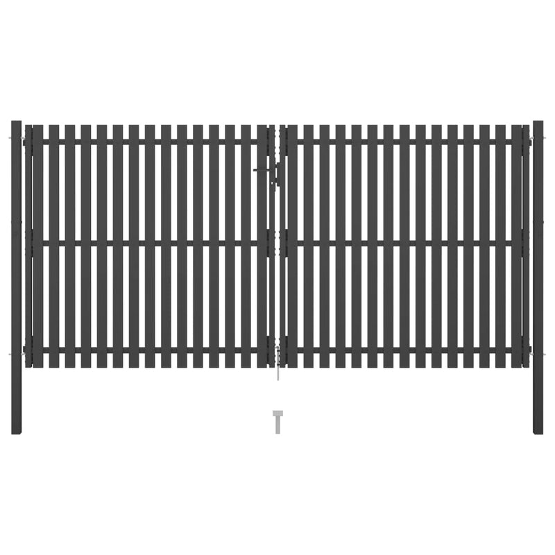 Load image into Gallery viewer, VidaXL Poort 4x2,25 m staal antraciet
