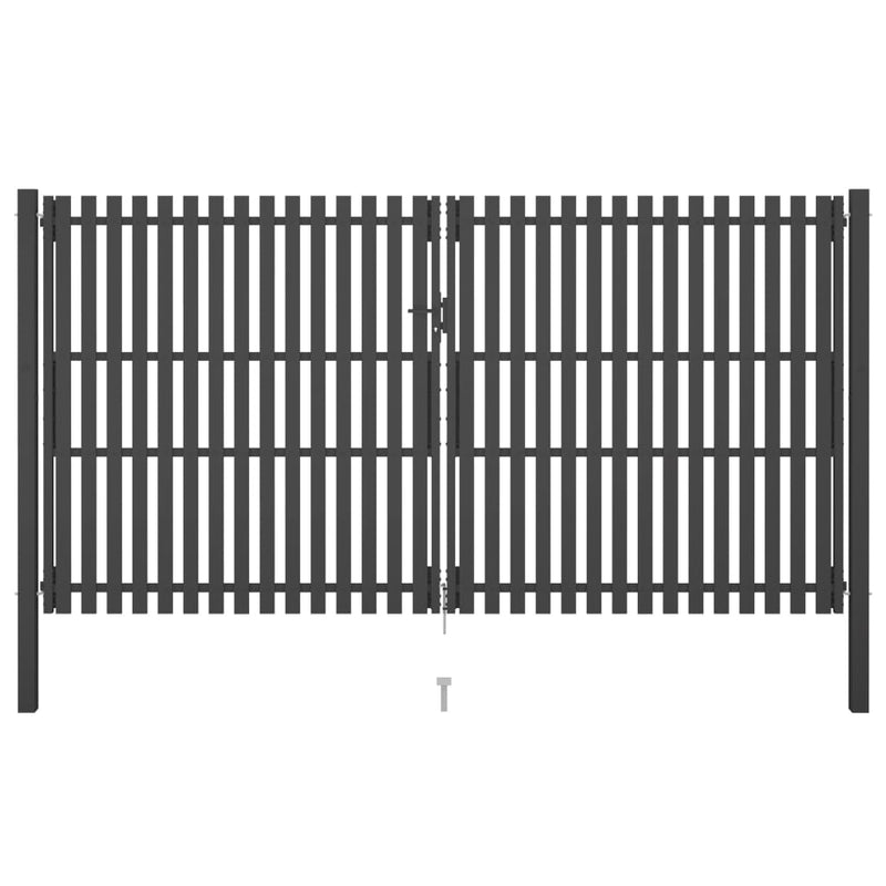 Load image into Gallery viewer, VidaXL Poort 4x2,5 m staal antraciet
