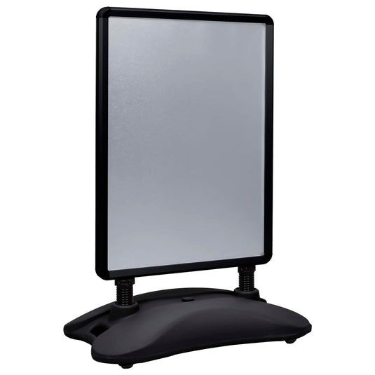 Vidaxl posterstandaard a1 wateranker aluminiumlegering zwart