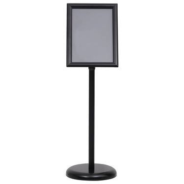 Vidaxl posterstandaard a4 aluminiumlegering zwart