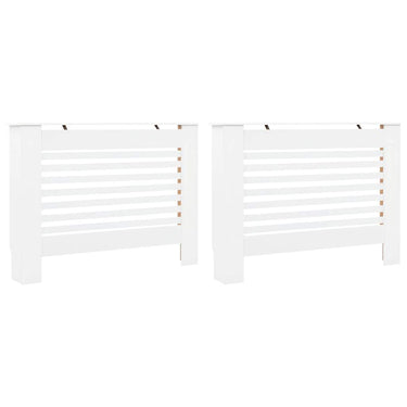 Vidaxl radiatorombouwen 2 st 112x19x81,5 cm mdf wit