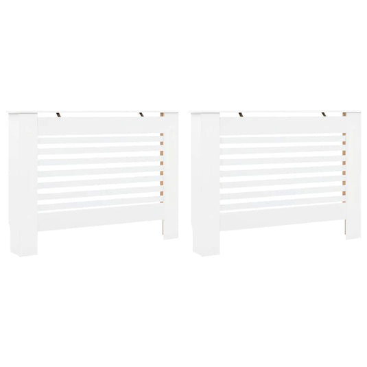 VidaXL Radiatorombouwen 2 st 112x19x81,5 cm MDF wit