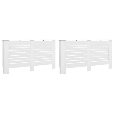 Vidaxl radiatorombouwen 2 st 152x19x81,5 cm mdf wit