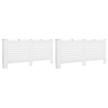 Vidaxl radiatorombouwen 2 st 172x19x81,5 cm mdf wit
