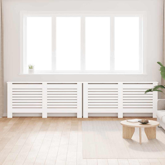 Vidaxl radiatorombouwen 2 st 172x19x81,5 cm mdf wit