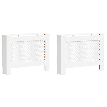 Vidaxl radiatorombouwen 2 st 112x19x81,5 cm mdf wit