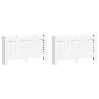 Vidaxl radiatorombouwen 2 st 152x19x81,5 cm mdf wit