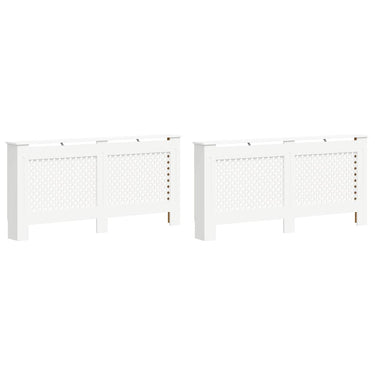 Vidaxl radiatorombouwen 2 st 172x19x81,5 cm mdf wit
