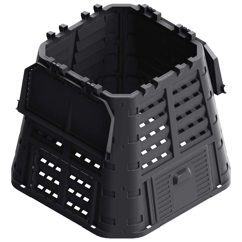 Load image into Gallery viewer, Vidaxl compostbak 480 l 93,3x93,3x80 cm zwart
