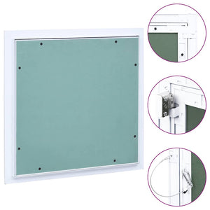 Vidaxl toegangspaneel met aluminium frame en gipsplaat 200x200 mm