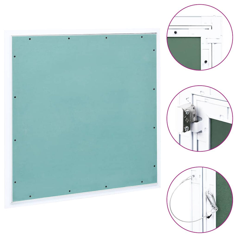 Load image into Gallery viewer, Vidaxl toegangspaneel met aluminium frame en gipsplaat 600x600 mm
