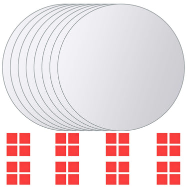 Vidaxl 16 st spiegeltegels rond glas