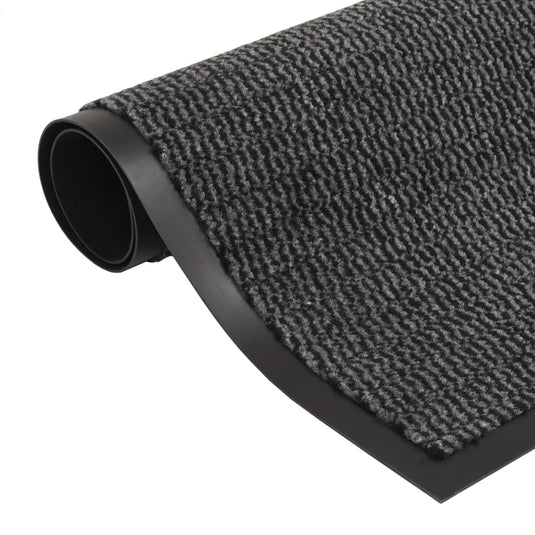 Vidaxl droogloopmatten 2 st rechthoekig getuft 120x180 cm antraciet