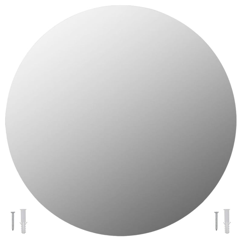 Load image into Gallery viewer, Vidaxl wandspiegels 2 st rond 70 cm glas
