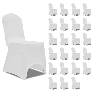 Vidaxl stoelhoezen stretch 24 st wit