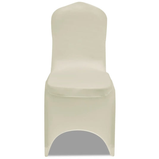 Vidaxl stoelhoezen stretch 30 st crème