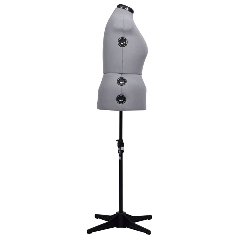 Load image into Gallery viewer, Vidaxl paspop verstelbaar vrouw maat 44-50 l grijs
