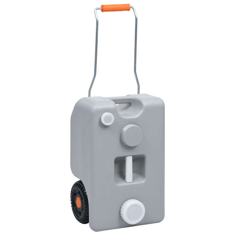 Load image into Gallery viewer, Vidaxl watertank op wielen 25 l grijs
